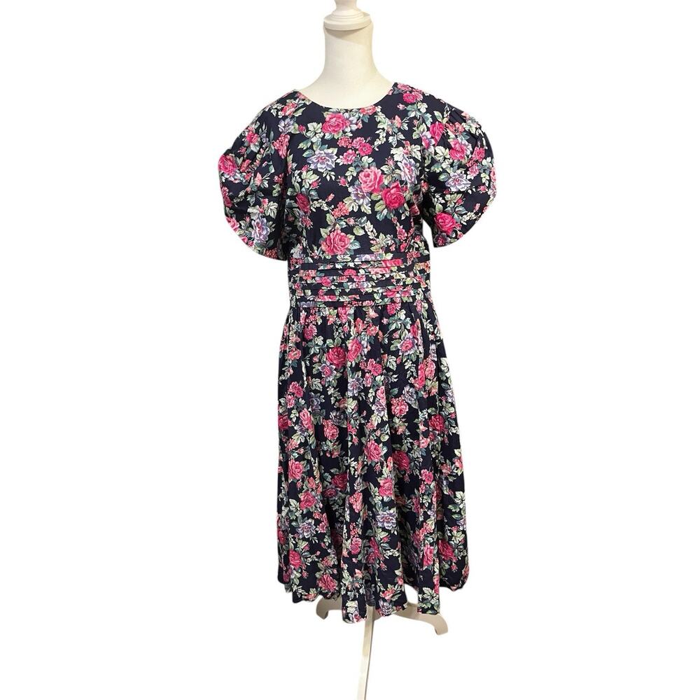 Late 80’s Early 90s Positive Attitude Floral Dress